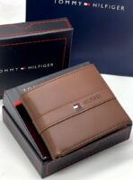 TH Brown Leather Wallet For Men