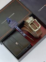 TH Leather Wallet-Belt Set For Men