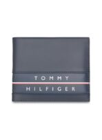TH Navy Leather Wallet For Men
