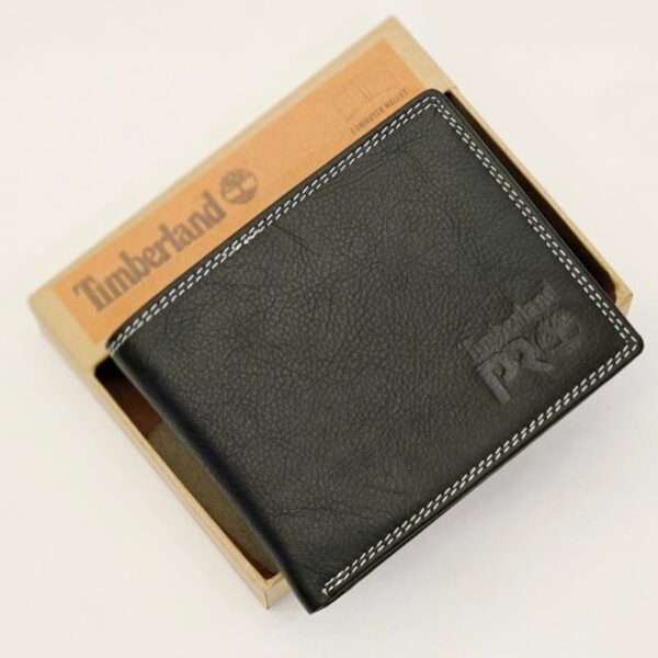 TL Black Leather Wallet For Men