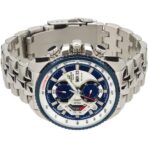 Casio Edifice Chronograph Watch for Men Blue Dial with Silver Stainless steel Strap EF-558D-2AV - Image 2