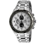 Casio Edifice Chronograph Watch for Men White Dial with Silver Stainless steel Strap EF-539D-7AV - Image 2