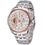 Casio Edifice Chronograph Watch for Men White Dial with Silver Stainless steel Strap EF-558D-7AV - Image 2