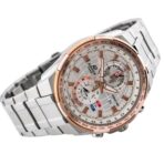 Casio Edifice Chronograph Watch for Men White Dial with Silver Stainless steel Strap EFR-550D-7AV - Image 2