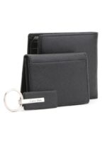 CK Black Wallet-Keychain-Card Holder Set For Men - Image 2