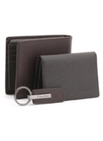 CK Brown Wallet-Keychain-Card Holder Set For Men - Image 2