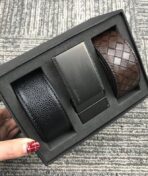 CK Leather Belt Set For Men - Image 2