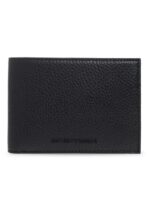 EA Black Leather Wallet & Keychain Set For Men - Image 2