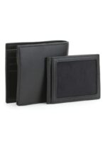 LC Black Leather Wallet-Card Holder Set For Men - Image 2