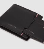 TH Black Leather Wallet With Card Holder For Men - Image 2