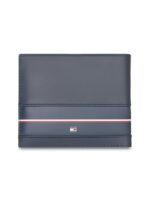 TH Navy Leather Wallet For Men - Image 2
