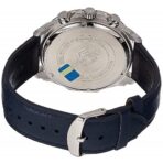 Casio Edifice Chronograph Watch for Men White Dial with Blue Leather Strap EFR-539L-7CV - Image 2