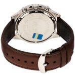Casio Edifice Chronograph Watch for Men White Dial with Brown Leather Strap EFR-554L-7AV - Image 2