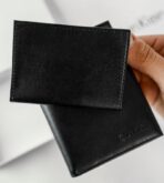 CK Black Leather Wallet-keychain Set For Men - Image 3