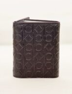 CK Brown Leather Trifold Wallet For Men - Image 3