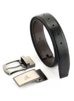 CK Leather Belt Set For Men - Image 3