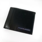 TH Black Leather Bifold Wallet For Men - Image 3