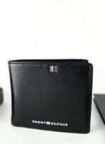 TH Black Leather Wallet For Men - Image 3