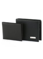 TH Black Leather Wallet For Men - Image 3