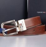 TH Brown Leather Wallet-Belt Set For Men - Image 3