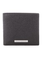 AX Black Leather Wallet & Keychain Set For Men - Image 3