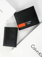CK Black Leather Wallet For Men - Image 4