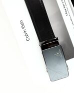 CK Black Leather Wallet-Belt Set For Men - Image 4