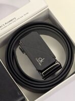 CK Black Leather Wallet-Belt Set For Men - Image 4