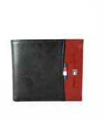 TH Black Leather Bifold Wallet For Men - Image 4