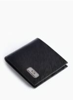 AX Black Leather Wallet & Keychain Set For Men - Image 4