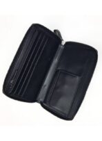 CK Long Black Leather Wallet For Unisex - Image 5