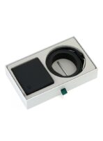 LC Black Leather Wallet-Belt Set For Men - Image 5