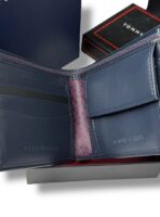 TH Navy Leather Wallet For Men - Image 5