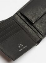 AX Black Leather Wallet & Keychain Set For Men - Image 5