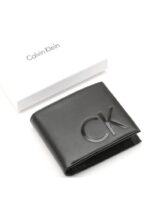 CK Black Leather Wallet For Men - Image 5