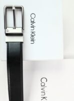 CK Black Leather Wallet-Belt Set For Men - Image 5