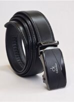 CK Black Leather Wallet-Belt Set For Men - Image 5