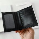 CK Black Leather Wallet-keychain Set For Men - Image 5
