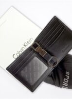 CK Black Leather Wallet-keychain Set For Men - Image 5