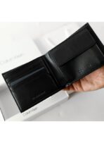 CK Black Leather Wallet For Men - Image 6