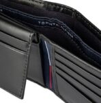 TH Black Leather Bifold Wallet For Men - Image 6