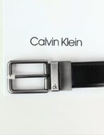 CK Black Leather Wallet-Belt Set For Men - Image 7