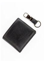 CK Black Leather Wallet-keychain Set For Men - Image 7