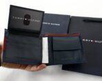 TH Navy Leather Bifold Wallet For Men - Image 7