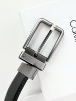 CK Black Leather Wallet-Belt Set For Men - Image 8