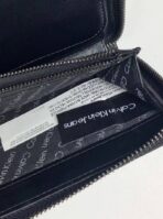 CK Long Black Leather Wallet For Unisex - Image 8