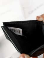 CK Black Leather Wallet For men - Image 8