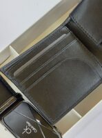 CK Black Leather Wallet-Belt Set For Men - Image 9
