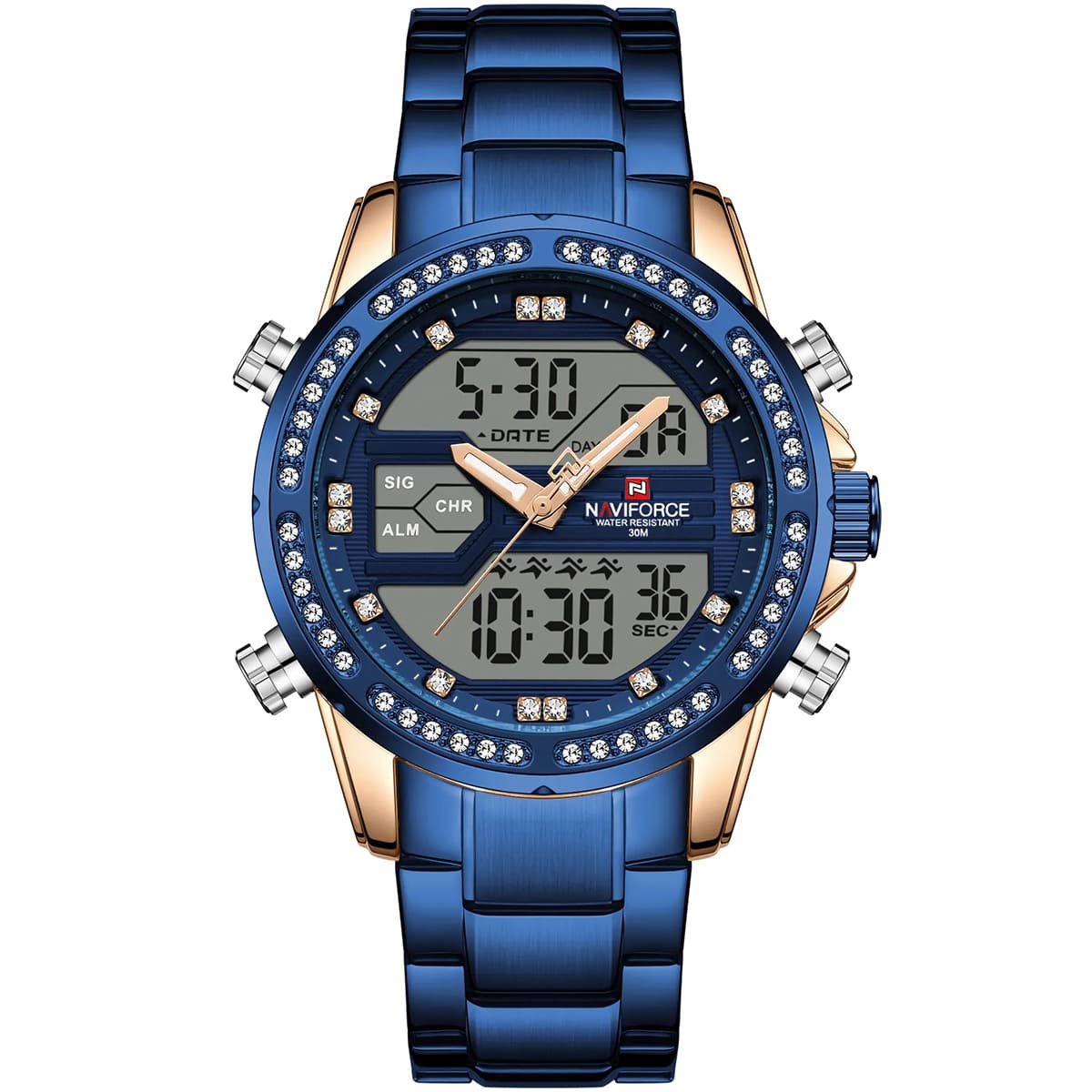 1-1045.jpg Naviforce Watch For Men NF9190-RG-BE - Image 1
