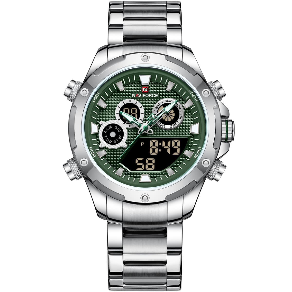 1-1168.jpg Naviforce Watch For Men NF9217-S-GN - Image 1